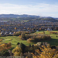 Buy canvas prints of Autumn View from Holyrood Park over Prestonfield G by Arch White
