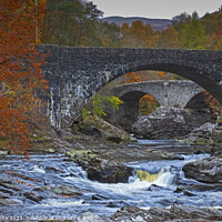 Buy canvas prints of Invermoriston, with Thomas Teford road Bridge fore by Arch White