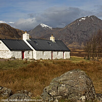 Buy canvas prints of Black Rock Cottage,  with Buachaille Etive Mor, Lo by Arch White