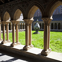 Buy canvas prints of The Cloisters, Iona Abbey, Isle of Iona, Inner Heb by Arch White