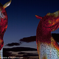 Buy canvas prints of The Kelpies at The Helix project, Grangemouth, Sco by Arch White