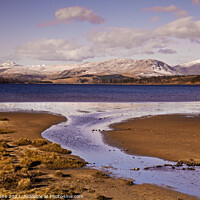 Buy canvas prints of Loch Tulla, looking towards Black Mount, Highlands by Arch White