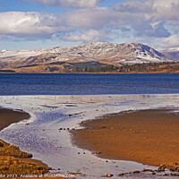 Buy canvas prints of Loch Tulla, looking towards Black Mount, Lochaber, by Arch White