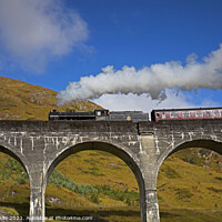 Buy canvas prints of Jacobite Steam Train; Glenfinnan Viaduct; Lochaber by Arch White