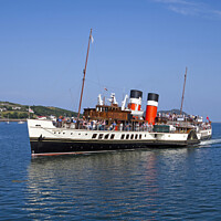 Buy canvas prints of Waverley Paddle Steamer, Scotland, UK by Arch White
