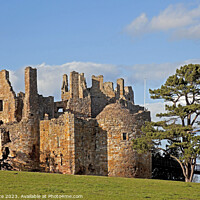 Buy canvas prints of Dirleton Castle, Dirleton, East Lothian, Scotland, by Arch White