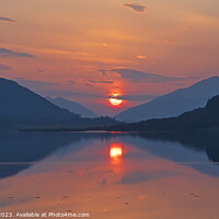 Buy canvas prints of Sunset, Loch Leven, Ballachulish, Scotland, UK by Arch White