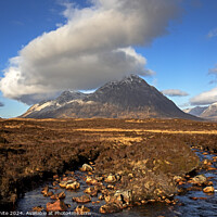 Buy canvas prints of Buachaille Etive Mor, Coupal River, Lochaber, Scot by Arch White