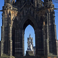 Buy canvas prints of Sir Walter Scott Monument, Edinburgh, Scotland, UK by Arch White