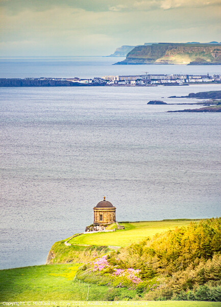 Mussenden Temple Picture Board by Michael Mc Elroy