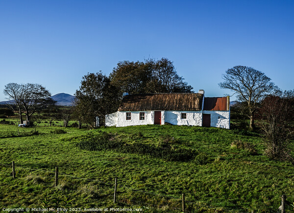 An Irish Cottage Picture Board by Michael Mc Elroy