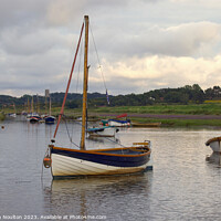Buy canvas prints of High Tide at Morston Quay, Norfolk by Stephen Noulton