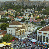 Buy canvas prints of Monastirki Square, Athens by Stephen Noulton