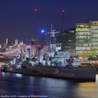 Buy canvas prints of HMS Belfast, London by Stephen Noulton