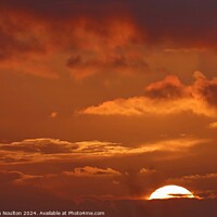 Buy canvas prints of Fiery Sunset Sky by Stephen Noulton