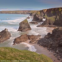 Buy canvas prints of Bedruthan Steps, Cornwall by Stephen Noulton
