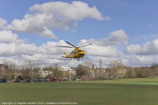 Kent Surrey Sussex Air Ambulance Picture Board by Stephen Noulton