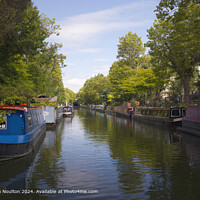 Vibrant Canal Boats on Tranquil Warwick Avenue