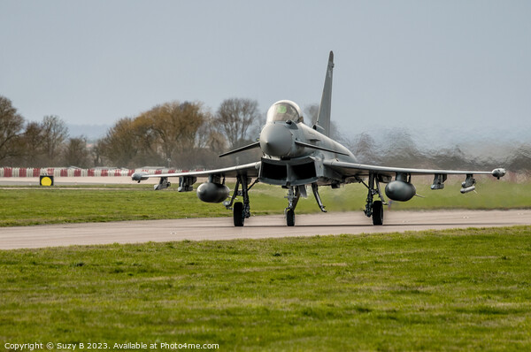 RAF Eurofighter Typhoon Aircraft @ RAF Coninsby  Picture Board by Suzy B