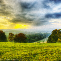 Buy canvas prints of Winchester Hill, Hampshire - Art Effect Photoshop by Suzy B