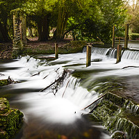 Buy canvas prints of Kearsney Abbey Waterfall by Stuart Chapman