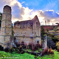 Buy canvas prints of Autumn At Shildon Engine House, Blanchland by Sandie 