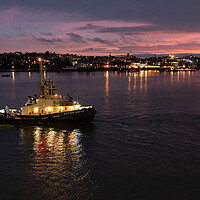 Buy canvas prints of Tug on the Thames by Peter Park