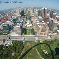 Buy canvas prints of St Louis from the Arch by Peter Park