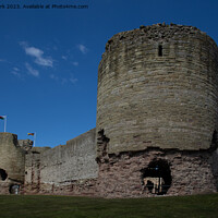 Buy canvas prints of Rhuddlan Castle by Peter Park