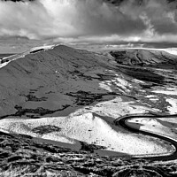 Buy canvas prints of Rushup Edge in Winter by Peter Hatton