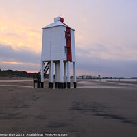 Buy canvas prints of Burnham on Sea Lighthouse Sunrise by James Bembridge