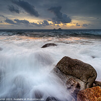 Buy canvas prints of Cot Valley Sea Rush by Andy Durnin