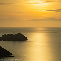 Buy canvas prints of Sunset at Godrevy by Andy Durnin