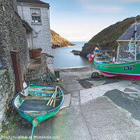 Buy canvas prints of The Slipway at Portloe by Andy Durnin