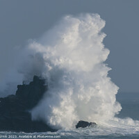 Buy canvas prints of Harmony of Elements: The Dance of Wave and Rock by Andy Durnin