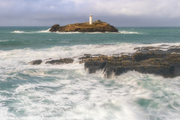 Harmony Amidst the Elements: Godrevy Lighthouse and the Dynamic  Picture Board by Andy Durnin