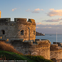 Buy canvas prints of St Mawes Castle and St Anthony Head lighthouse by Andy Durnin