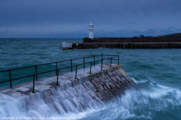 Mevagissey Lighthouse Picture Board by Andy Durnin