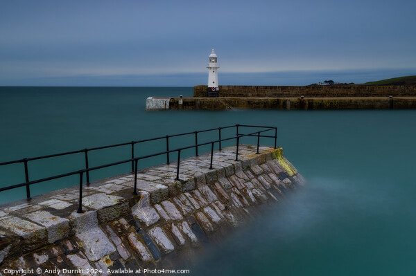 Mevagissey Lighthouse LE.   Picture Board by Andy Durnin