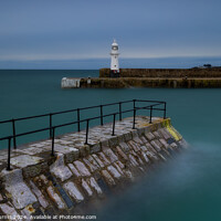 Buy canvas prints of Mevagissey Lighthouse LE.   by Andy Durnin