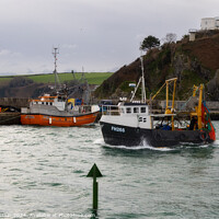 Buy canvas prints of Trawlers at Mevagissey Harbour by Andy Durnin