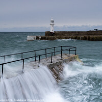 Buy canvas prints of Mevagissey Lighthouse  by Andy Durnin
