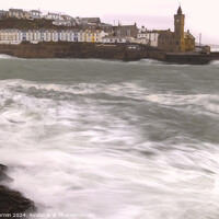 Buy canvas prints of Storm Isha at Porthleven by Andy Durnin