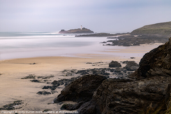 Godrevy Lighthouse Picture Board by Andy Durnin