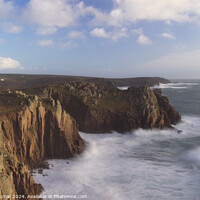 Buy canvas prints of Zawn Trevilley Land's End by Andy Durnin