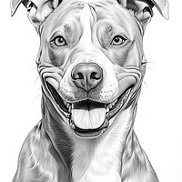 Buy canvas prints of American Staffordshire Terrier by K9 Art