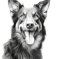 Buy canvas prints of Beauceron Pencil Drawing by K9 Art