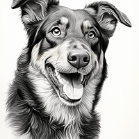 Buy canvas prints of Beauceron Pencil Drawing by K9 Art