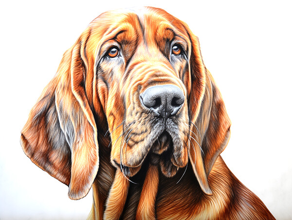 Bloodhound Picture Board by K9 Art
