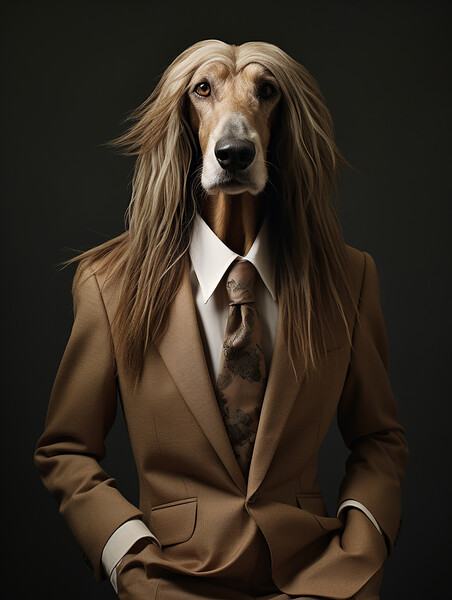 Afghan Hound Picture Board by K9 Art